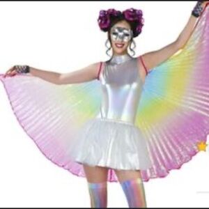 Rainbow Fabric Wings NWT ADULT